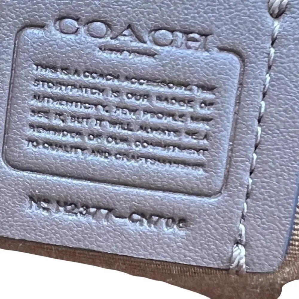 Coach NWOT Mini Serena Half Moon Satchel In Signature Canvas Tan
